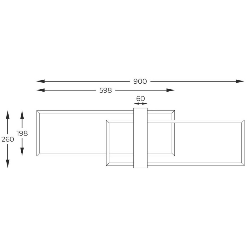 Zuma Line - LED-kattovalaisin LED/39W/230V 3000K musta/mänty