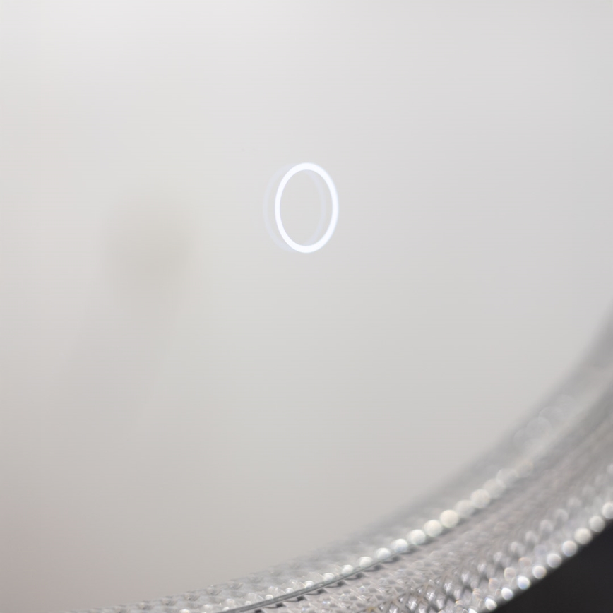 Zuma Line - LED Kylpyhuone seinä peili taustavalolla LED/24W/230V 3000/4000/6000K halkaisija 60 cm IP44 läpinäkyvä/kulta