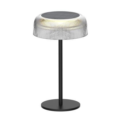 Zuma Line - LED Himmennettävä aurinko ladattava pöytävalaisin LED/2,5W/2000 mAh IP44 musta