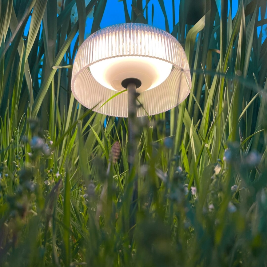 Zuma Line - LED Himmennettävä aurinko ladattava pöytävalaisin LED/2,5W/2000 mAh IP44 musta