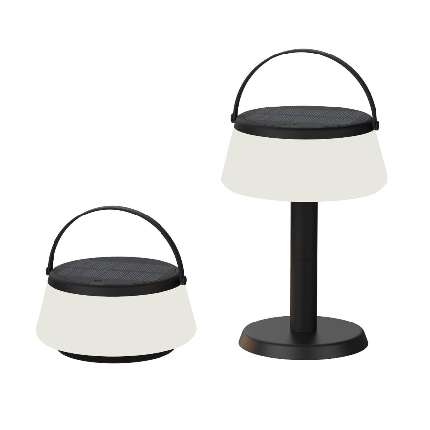 Zuma Line - LED Himmennettävä aurinko ladattava pöytävalaisin LED/2,2W/2000 mAh IP44 musta