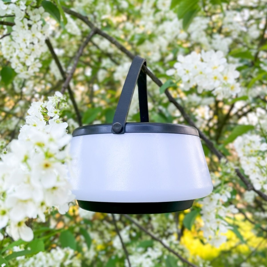 Zuma Line - LED Himmennettävä aurinko ladattava pöytävalaisin LED/2,2W/2000 mAh IP44 musta
