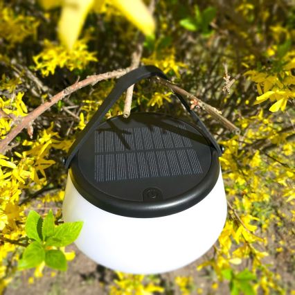 Zuma Line - LED Himmennettävä aurinko ladattava pöytävalaisin LED/2,2W/2000 mAh IP44 musta