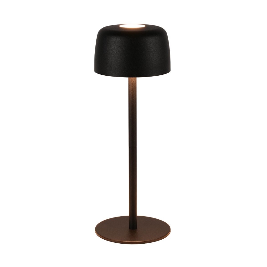 Zuma Line - LED Himmennettävä ja ladattava pöytälamppu LED/2W/1200 mAh IP44 musta