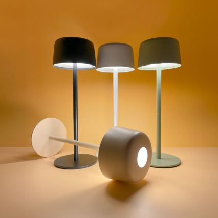 Zuma Line - LED himmennettävä ladattava pöytävalaisin LED/2W/1200 mAh IP44 kerma