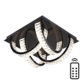 Zuma Line - himmennettävä kristallikatto LED-valaisin LED/23,5W/230V 2700-6000K musta + kaukosäädin