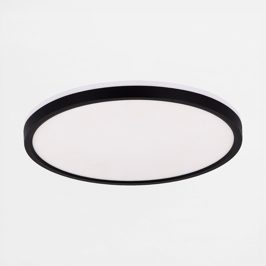 Zuma Line - Himmennettävä LED-kattovalaisin LED/26,5W/230V + LED/6,5W 3000/4000/5500K halkaisija 32 cm musta