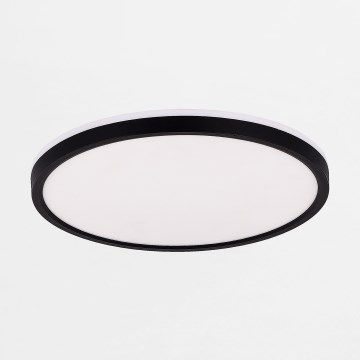 Zuma Line - Himmennettävä LED-kattovalaisin LED/38W/230V + LED/11W 3000/4000/5500K halkaisija 50 cm musta