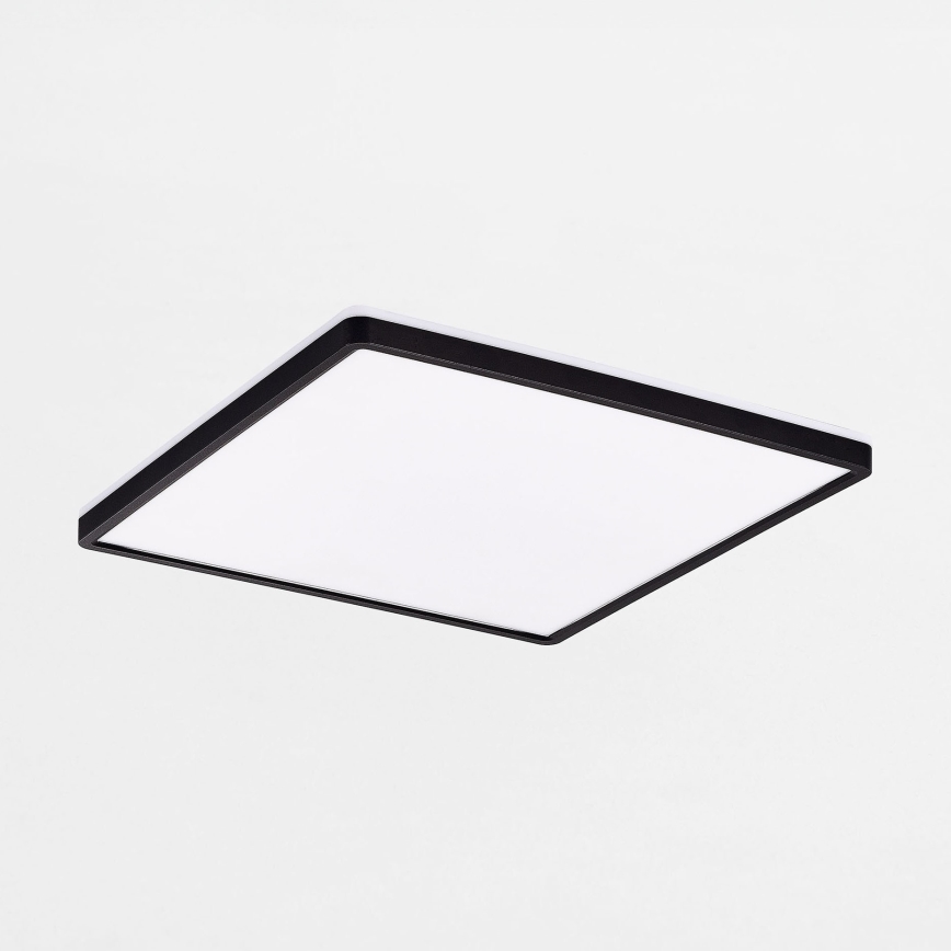 Zuma Line - Himmennettävä LED-kattovalaisin LED/38W/230V + LED/12W 3000/4000/5500K 40x40 cm musta