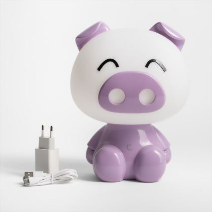 Zuma Line - LED Himmennettävä children's kosketus pöytävalaisin LED/3W/230V sika violetti