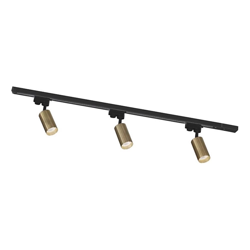 Zuma Line - Kohdevalaisin kiskojärjestelmään 3xGU10/35W/230V musta/kulta