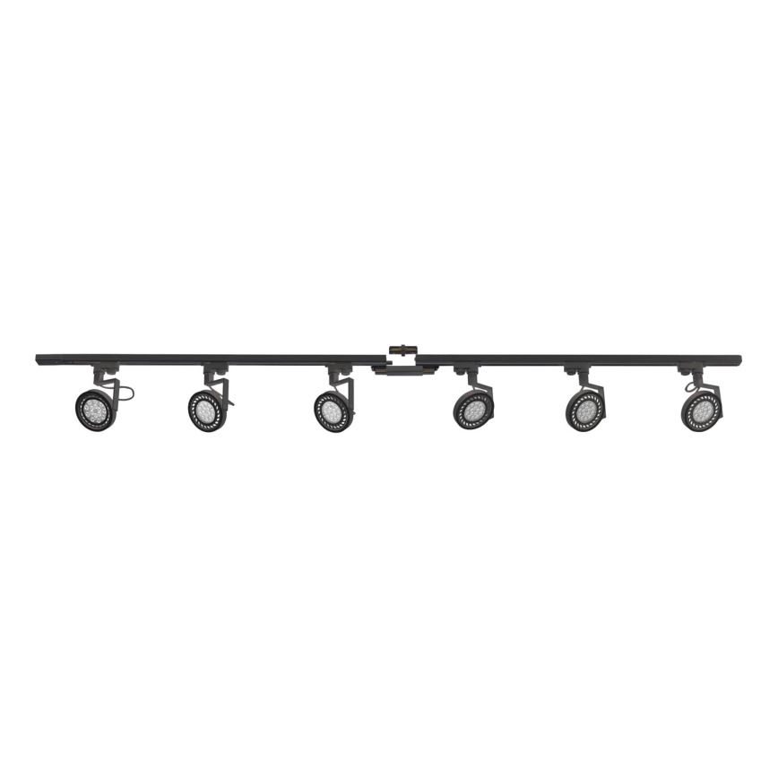 Zuma Line - Kohdevalo kiskojärjestelmään 6xGU10/10W/230V musta