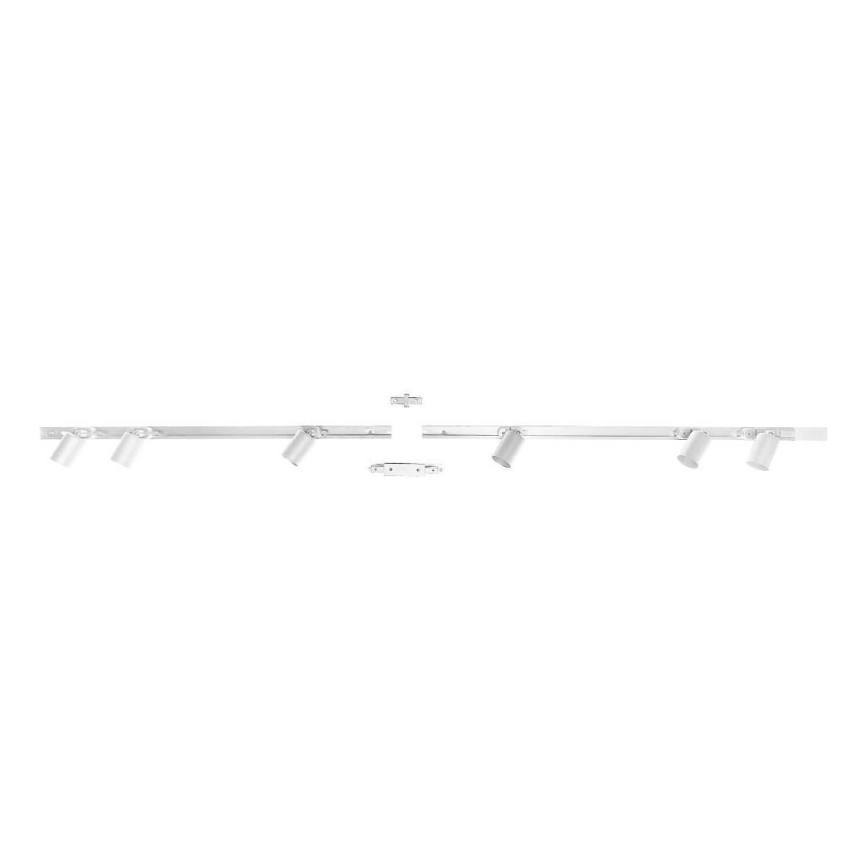 Zuma Line - Kohdevalo kiskojärjestelmään 6xGU10/10W/230V valkoinen + kiskotarvikkeet