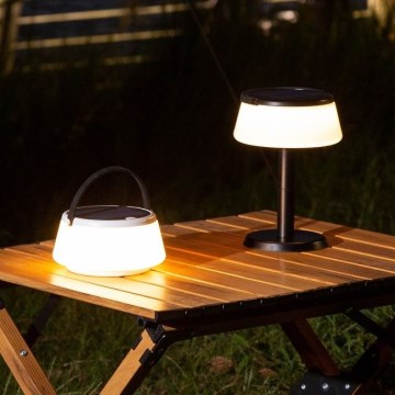 Zuma Line - LED Himmennettävä aurinko ladattava pöytävalaisin LED/2,2W/2000 mAh IP44 musta