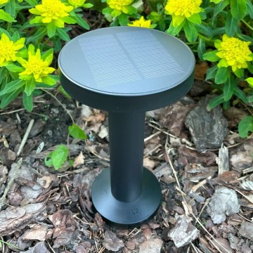 Zuma Line - LED Himmennettävä aurinko ladattava pöytävalaisin LED/2W/2000 mAh IP44 musta