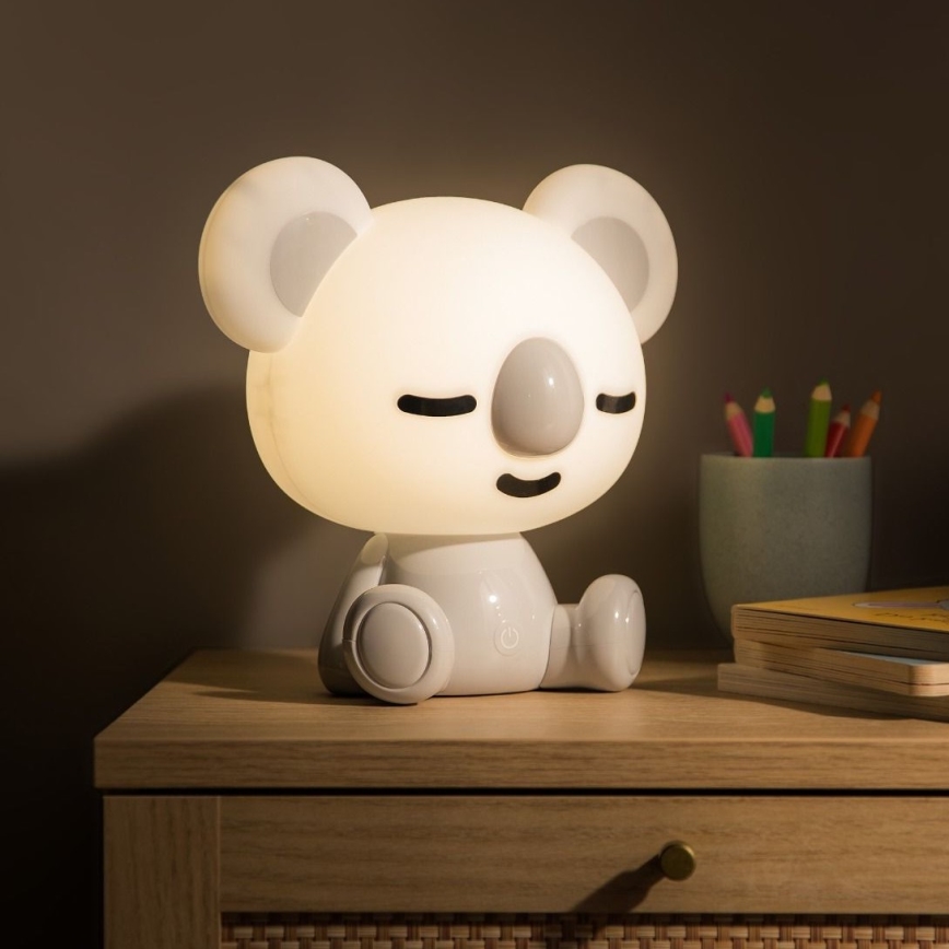 Zuma Line - LED Himmennettävä children's kosketus pöytävalaisin LED/3W/230V koala harmaa