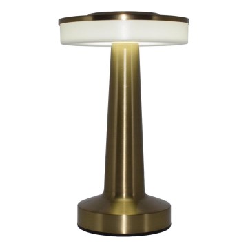Zuma Line - LED Himmennettävä ja ladattava pöytälamppu LED/2,5W/1200 mAh 3000/4000/6000K kulta