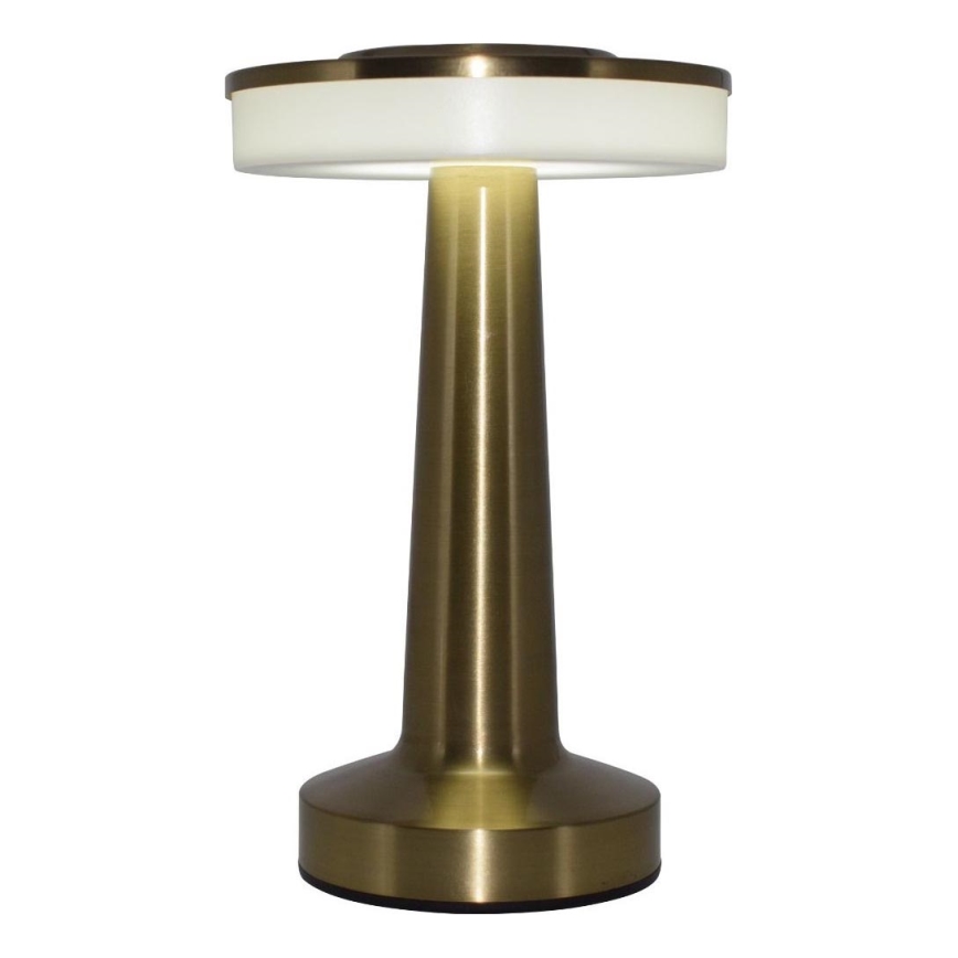 Zuma Line - LED Himmennettävä ja ladattava pöytälamppu LED/2,5W/1200 mAh 3000/4000/6000K kulta