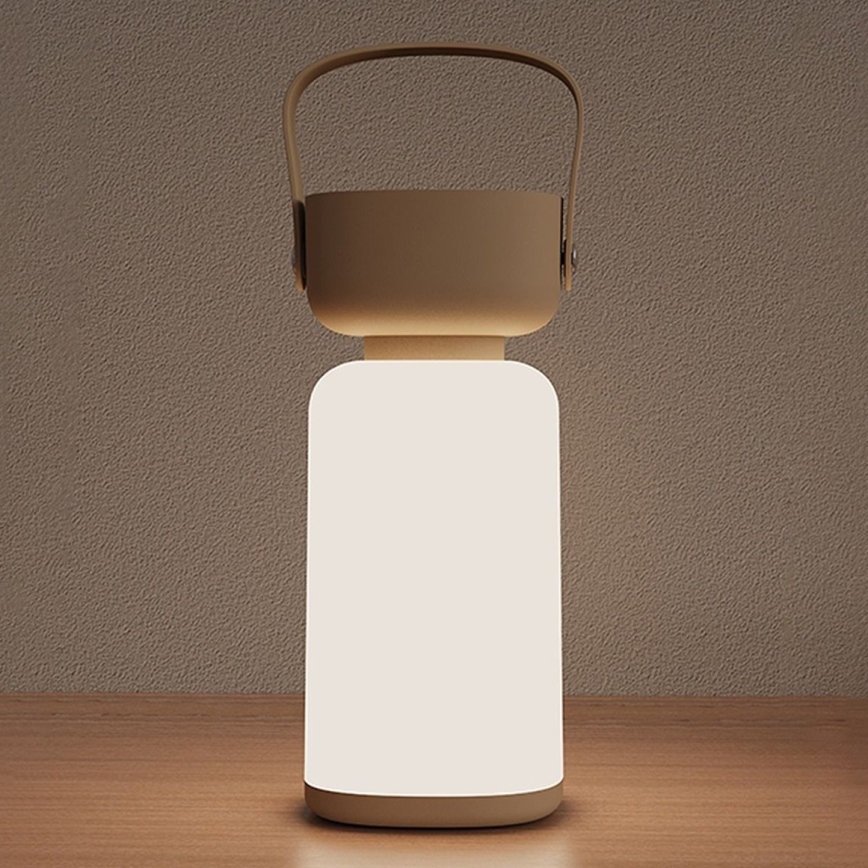 Zuma Line - LED Himmennettävä ja ladattava pöytälamppu LED/3W/1200 mAh 3000/4000/6500K IP44 ruskea
