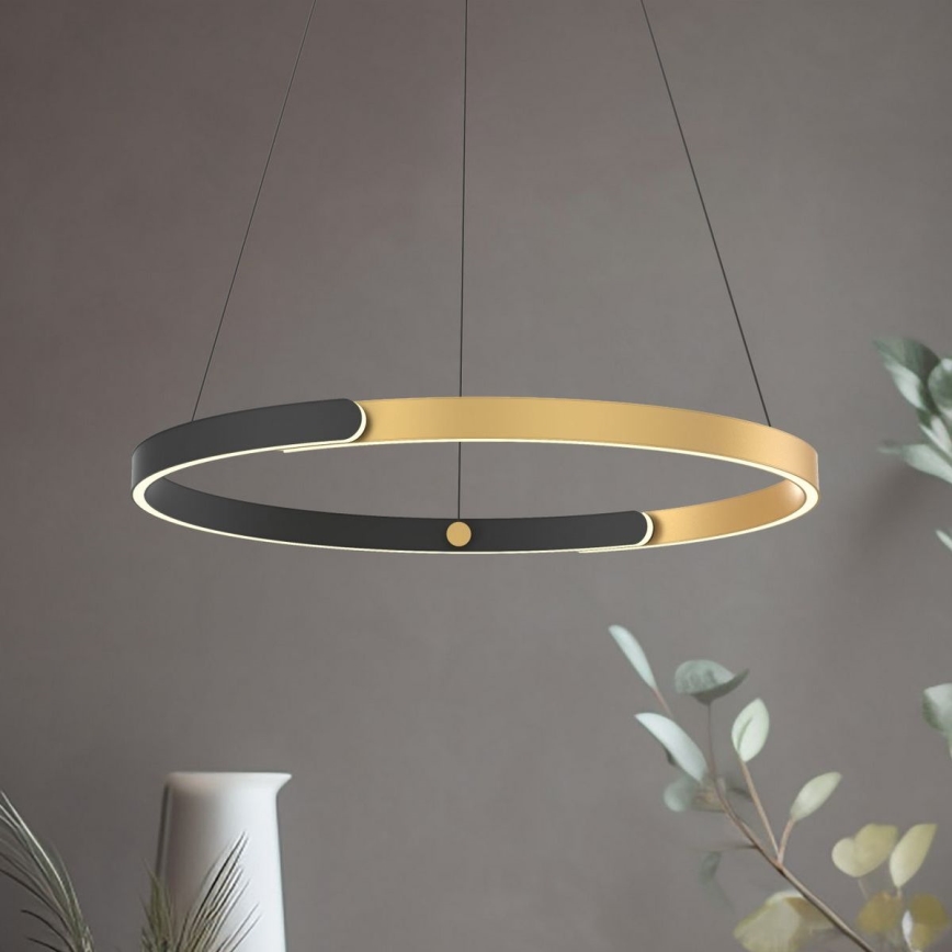 Zuma Line - LED himmennettävä kattokruunu johdolla LED/30W/230V musta/kulta