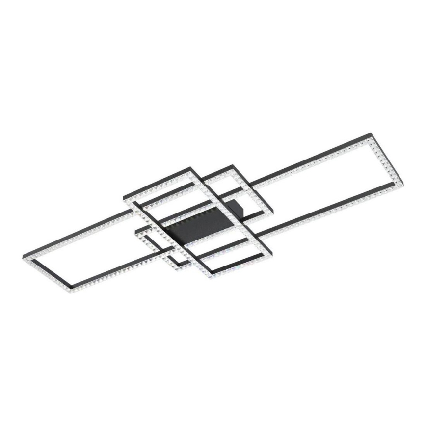 Zuma Line - LED Himmennettävä kristallikattovalaisin LED/52W/230V 2700-6000K musta + kauko-ohjaus