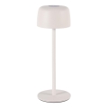 Zuma Line - LED himmennettävä ladattava pöytävalaisin LED/2W/1200 mAh IP44 valkoinen