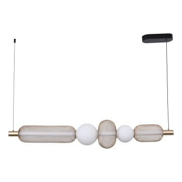 Zuma Line - LED-himmennettävä riippuvalaisin kaapelilla LED/27W/230V 3000-5700K kullanvärinen + kaukosäädin