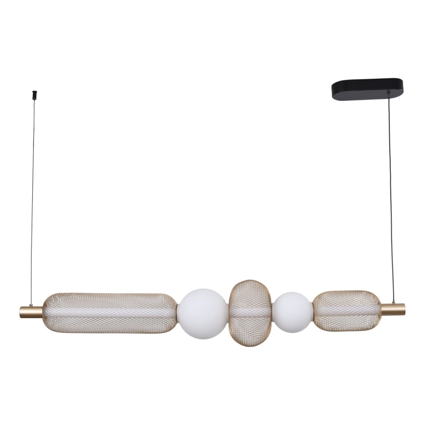 Zuma Line - LED-himmennettävä riippuvalaisin kaapelilla LED/27W/230V 3000-5700K kullanvärinen + kaukosäädin