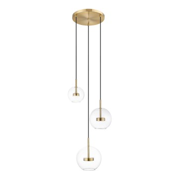 Zuma Line - LED-kattokruunu johdossa 3xLED/5W/230V kulta