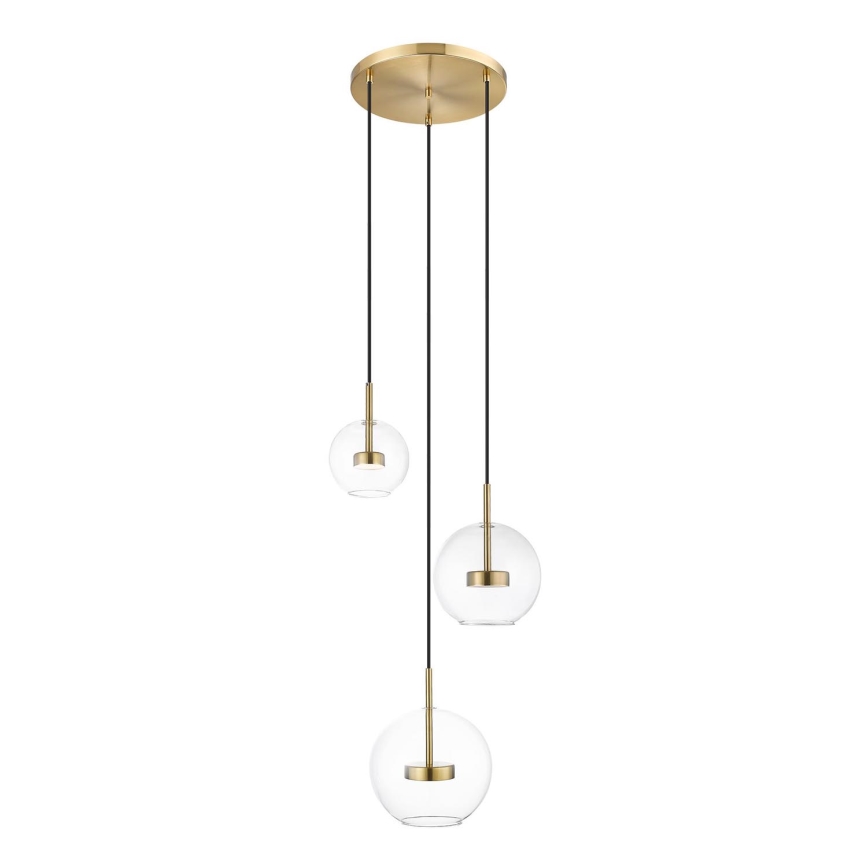Zuma Line - LED-kattokruunu johdossa 3xLED/5W/230V kulta
