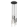 Zuma Line - LED-kattokruunu johdossa 9xLED/5W/230V musta/messinki