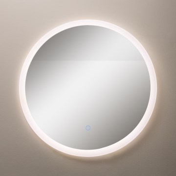 Zuma Line - LED Kylpyhuone seinä peili taustavalolla LED/24W/230V 3000/4000/6000K halkaisija 60 cm IP44 valkoinen