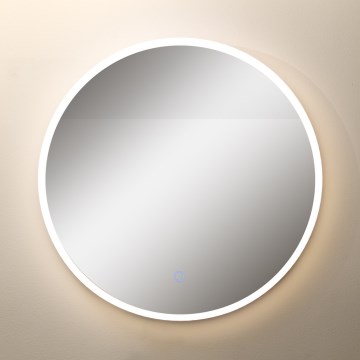 Zuma Line - LED Kylpyhuone seinä peili taustavalolla LED/24W/230V 3000/4000/6000K halkaisija 60 cm IP44 valkoinen/kulta