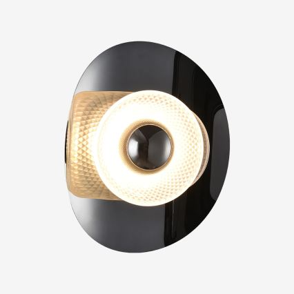 Zuma Line - LED-seinävalaisin LED/8W/230V musta/savunmusta
