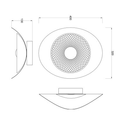 Zuma Line - LED-seinävalaisin LED/8W/230V musta/savunmusta