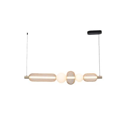 Zuma Line - LED-himmennettävä riippuvalaisin kaapelilla LED/27W/230V 3000-5700K kullanvärinen + kaukosäädin