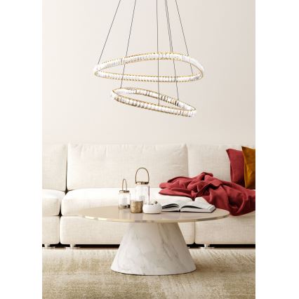 Zuma Line - LED himmennettävä kristallikruunu johdolla LED/36W/230V 2700-6000K + kaukosäädin