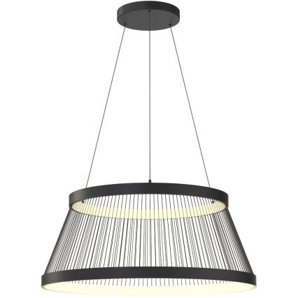 Zuma Line - Himmennettävä LED-kattokruunu johdossa LED/53W/230V 2700-6000K musta + kauko-ohjaus