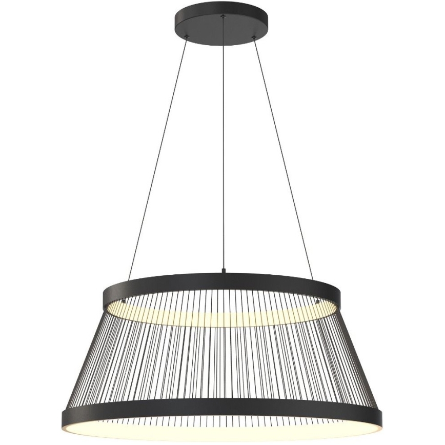 Zuma Line - Himmennettävä LED-kattokruunu johdossa LED/53W/230V 2700-6000K musta + kauko-ohjaus