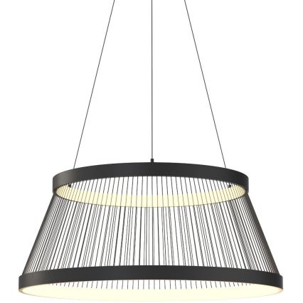 Zuma Line - Himmennettävä LED-kattokruunu johdossa LED/53W/230V 2700-6000K musta + kauko-ohjaus