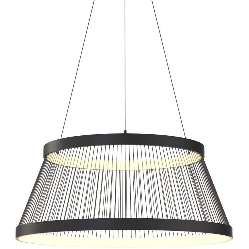 Zuma Line - Himmennettävä LED-kattokruunu johdossa LED/53W/230V 2700-6000K musta + kauko-ohjaus