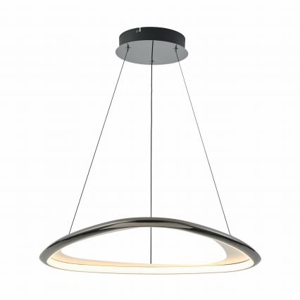 Zuma Line - Himmennettävä LED-kattokruunu johdossa LED/34W/230V 3000K musta kiiltävä kromi