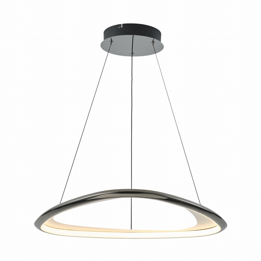 Zuma Line - Himmennettävä LED-kattokruunu johdossa LED/34W/230V 3000K musta kiiltävä kromi