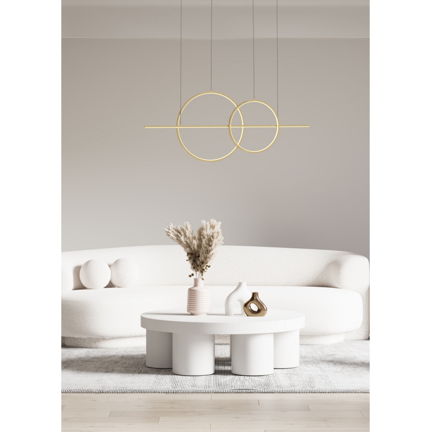 Zuma Line - Himmennettävä LED-kattokruunu johdossa LED/34W/230V kulta