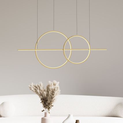 Zuma Line - Himmennettävä LED-kattokruunu johdossa LED/34W/230V kulta