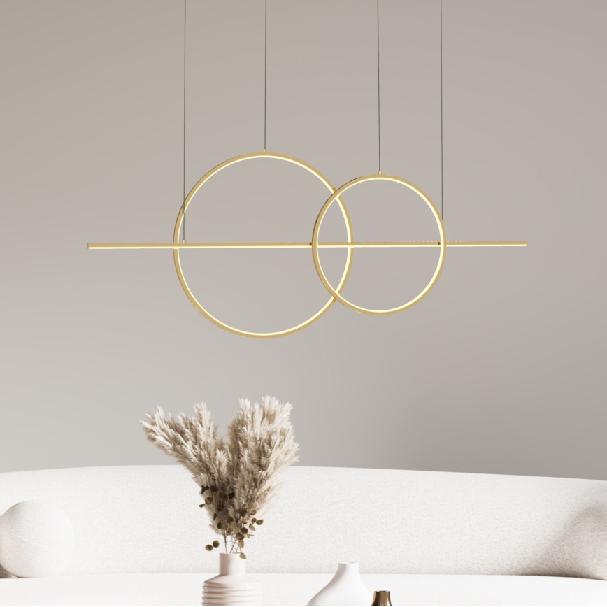 Zuma Line - Himmennettävä LED-kattokruunu johdossa LED/34W/230V kulta