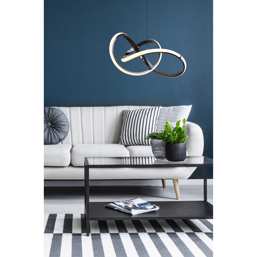 Zuma Line - Himmennettävä LED-kattokruunu johdossa LED/44W/230V musta