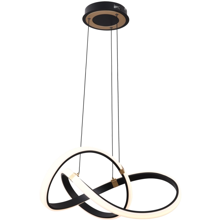 Zuma Line - Himmennettävä LED-kattokruunu johdossa LED/44W/230V musta/kulta