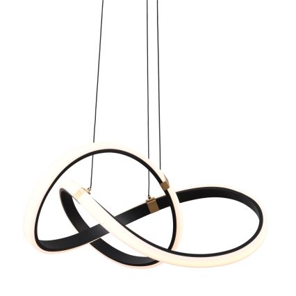Zuma Line - Himmennettävä LED-kattokruunu johdossa LED/44W/230V musta/kulta