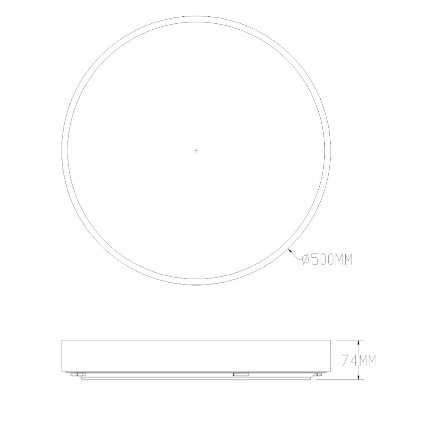 Zuma Line - Himmennettävä kylpyhuoneen LED-kattovalaisin LED/50W/230V 3000-6000K halkaisija 50 cm IP44 messinki + kauko-ohjaus